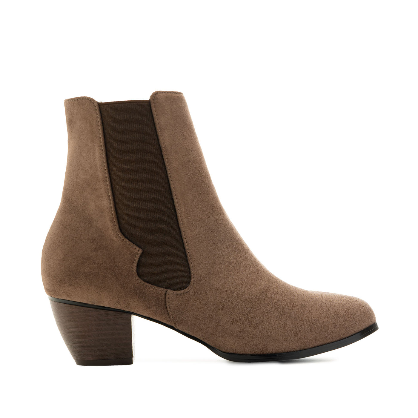 Chelsea Boots in Taupe Suedette